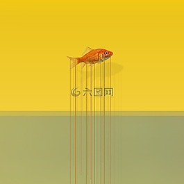 鱼,艺术,滴