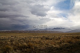 山,天空,景觀