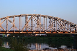 克拉科夫,橋,月亮