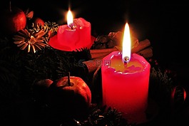 第二次到來(lái),紅蠟燭,燭火