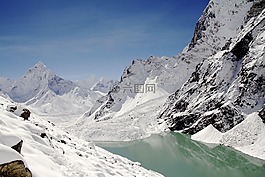 山,雪,冬天