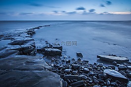 kimmeridge 灣,海,珊瑚礁
