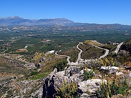 克里特島,山,街道