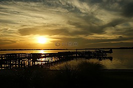 佛罗里达州,山多拉,abendstimmung