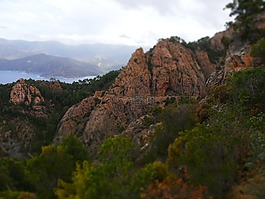 山,微型,景觀