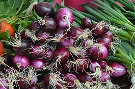 蔥,紅色,綠色蔬菜