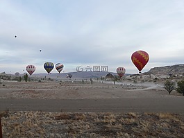 热气球,圈养气球,热空气气球骑