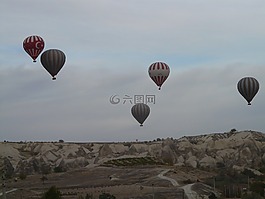 热气球,圈养气球,热空气气球骑