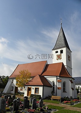 教會,墳場,dornstadt