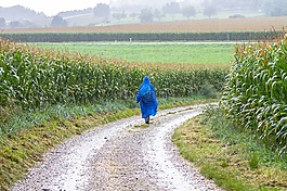 徒步旅行,遠(yuǎn)足,下雨天