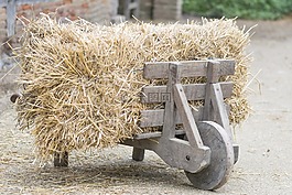 獨(dú)輪車,干草,古董