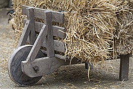 獨(dú)輪車,干草,古董