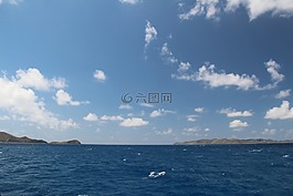 天空,云,藍色