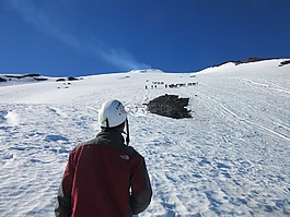 火山,雪,山