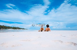 海,自然,地平線