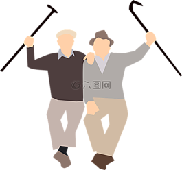 老,朋友,快樂