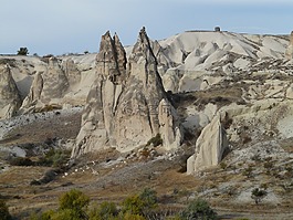 童话烟囱,岩层,钙华编队