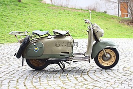 滾子,摩托車,oldtimer