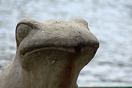 青蛙,喷泉,雕塑
