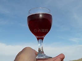 玻璃,酒杯,喝