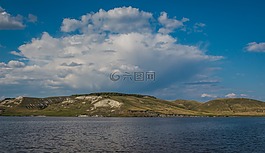 景觀,地平線,藍(lán)色的天空
