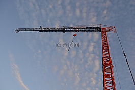 起重機,空氣,施工
