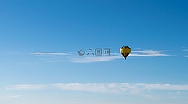 熱氣球,浮動,樂趣