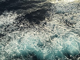 郵輪,水,波