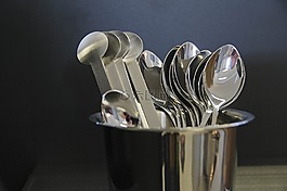 勺子,刀具,靜物