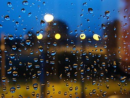 雨,滴,玻璃