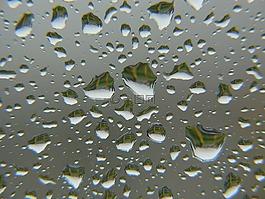 雨,滴,玻璃