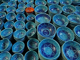 陶,貝殼,藍色