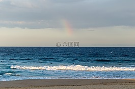 海灘,海灘步行,日落