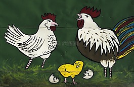 哈恩,雞,圖形