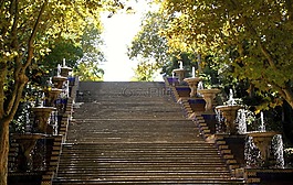 公园,花园,楼梯