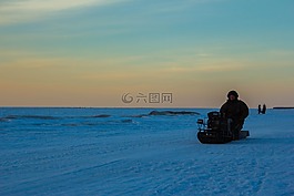 motosobaki,雪,海