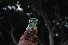 黑暗,樹,手