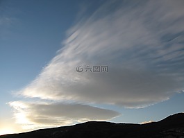 云,藍(lán)藍(lán)的天空,天堂