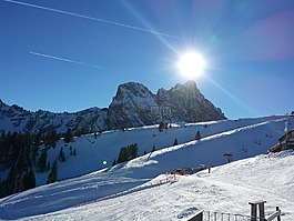 冬天,寒冬,山