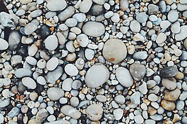 鵝卵石,海灘,石