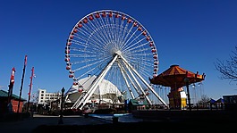 摩天輪,游樂園,旅游