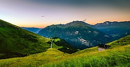 奧地利,全景圖,山