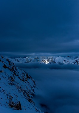 冬天,自然,全景