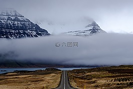 山,高原,多云