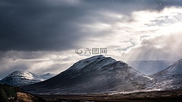 山,高原,云