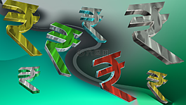 錢,閃耀,3d