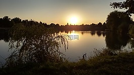 日落,太陽,天空