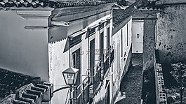 街,老,單色