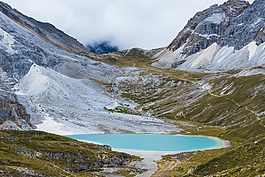 湖,藍(lán)色,景觀