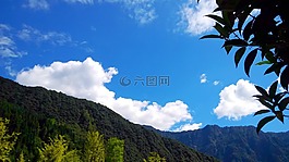 西嶺,云,山
